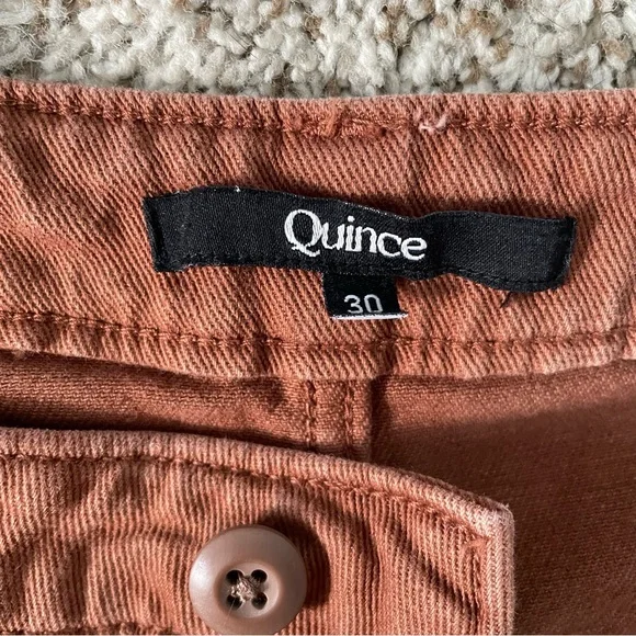 Quince Rust Crop Straight leg pants size 30 - Picture 7 of 11